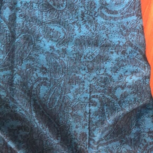 Blue Paisley Pashmina silk - Picture 4 of 5